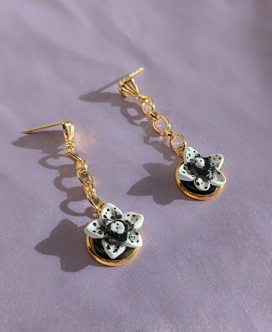 Leopard Orkid Earrings